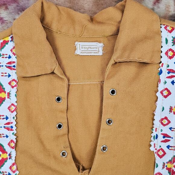 VTG Montgomery Ward's 1950s child's Native American costume size 6/7 sold as is - Picture 7 of 10